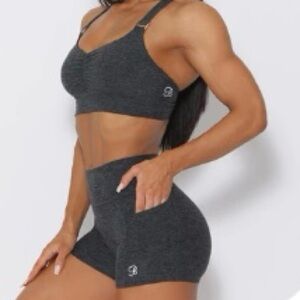 Bombshell Sportswear Dark Gray Curve Shorts